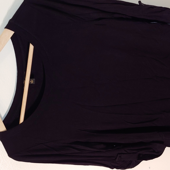 Cupio black three quarter sleeve top size Small - Picture 9 of 11